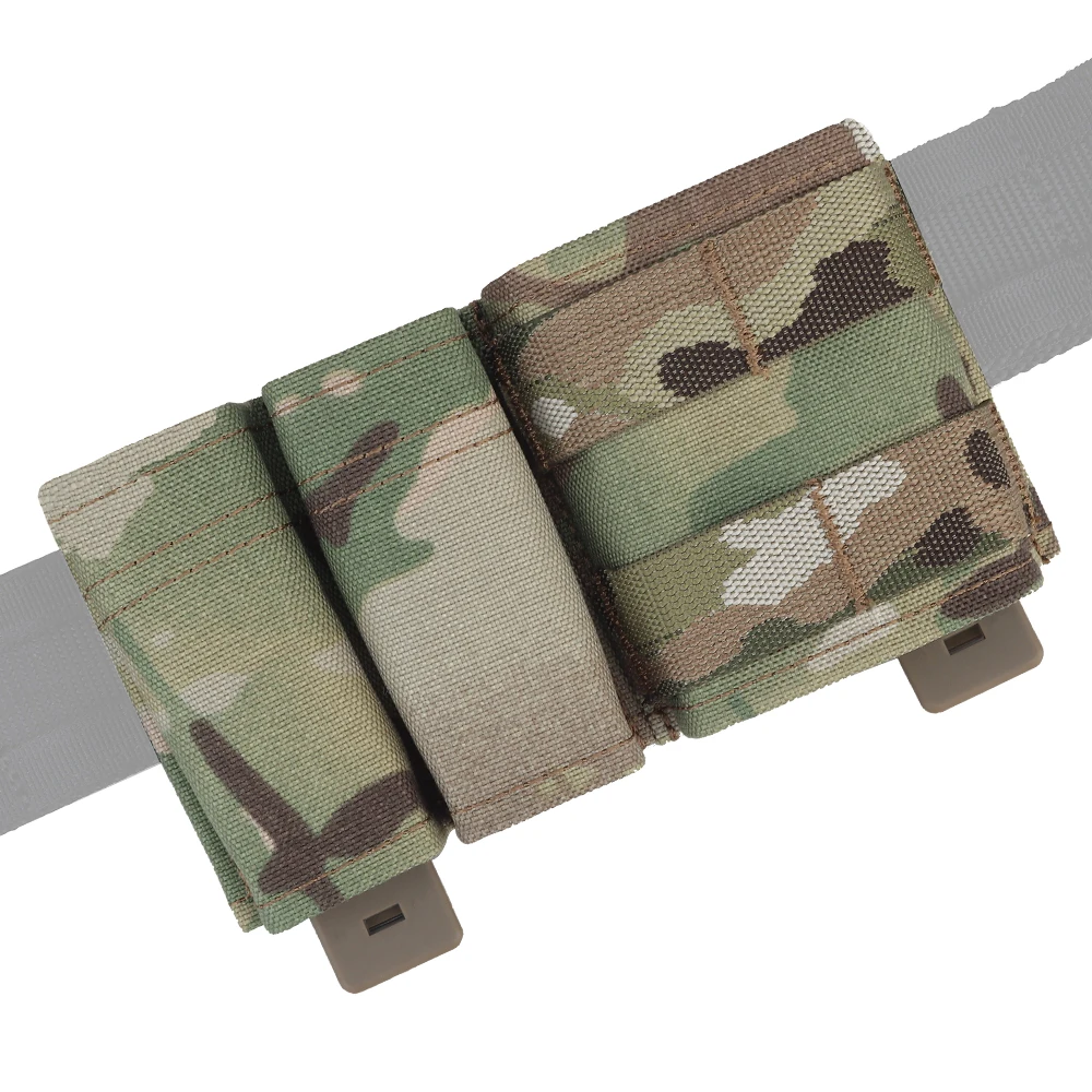 Magazine Pouch Tactical 5.56 9mm 1 + 2 Magazine Pouch KYWI Wedge Insert Shorty MAG Bag MOLLE M4 G17 AR15 Airsoft Belt Vest Gear with Maclice Clip