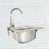 1.1mm Best Thickened Sink 304 Stainless Steel Kitchen Single Large Slot Set 3