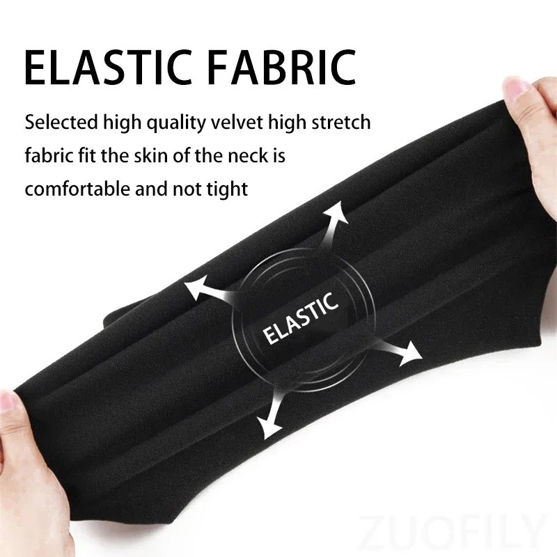 Winter Warm Face Mask Windproof Thickened Velvet Face Scarf Men Women Breathable Elastic Outdoor Cycling Ski Neck Cover Mask