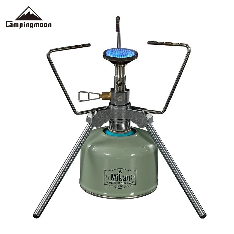 Camping Stove CAMPINGMOON Z03 Aluminum Alloy With Raised Joint High Mountain Flat Gas Tank Adapter Kitchen Tool