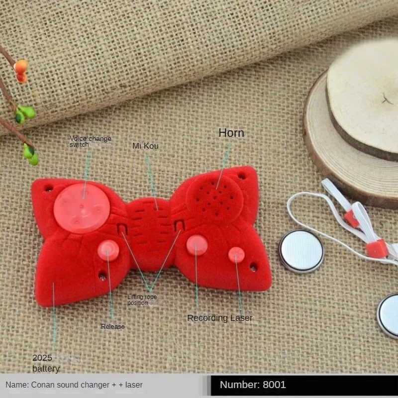 Detective Conan Red Bowknot Cartoon Voice Changer Toy