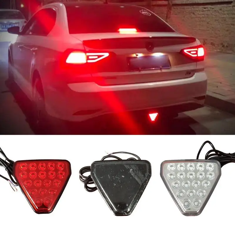

Rear Warning Light 19 LEDs Tail Light Waterproof Flash Lamp Driving Safety Warning Signal Lamp 12V Rear Anti-Collision Taillight