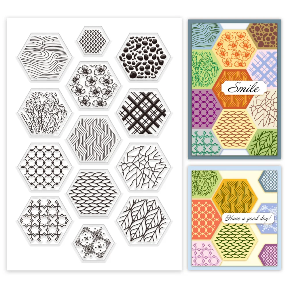 PH PandaHall Tampons Transparents à Motifs Chinois Pour La Fabrication