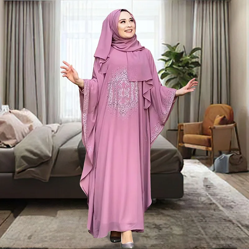 Satin Sliky Djellaba Muslim Dress Dubai Full Length Flare Sleeve Soft Shiny Abaya Dubai Turkey Muslim Islam Robe ML95Q93