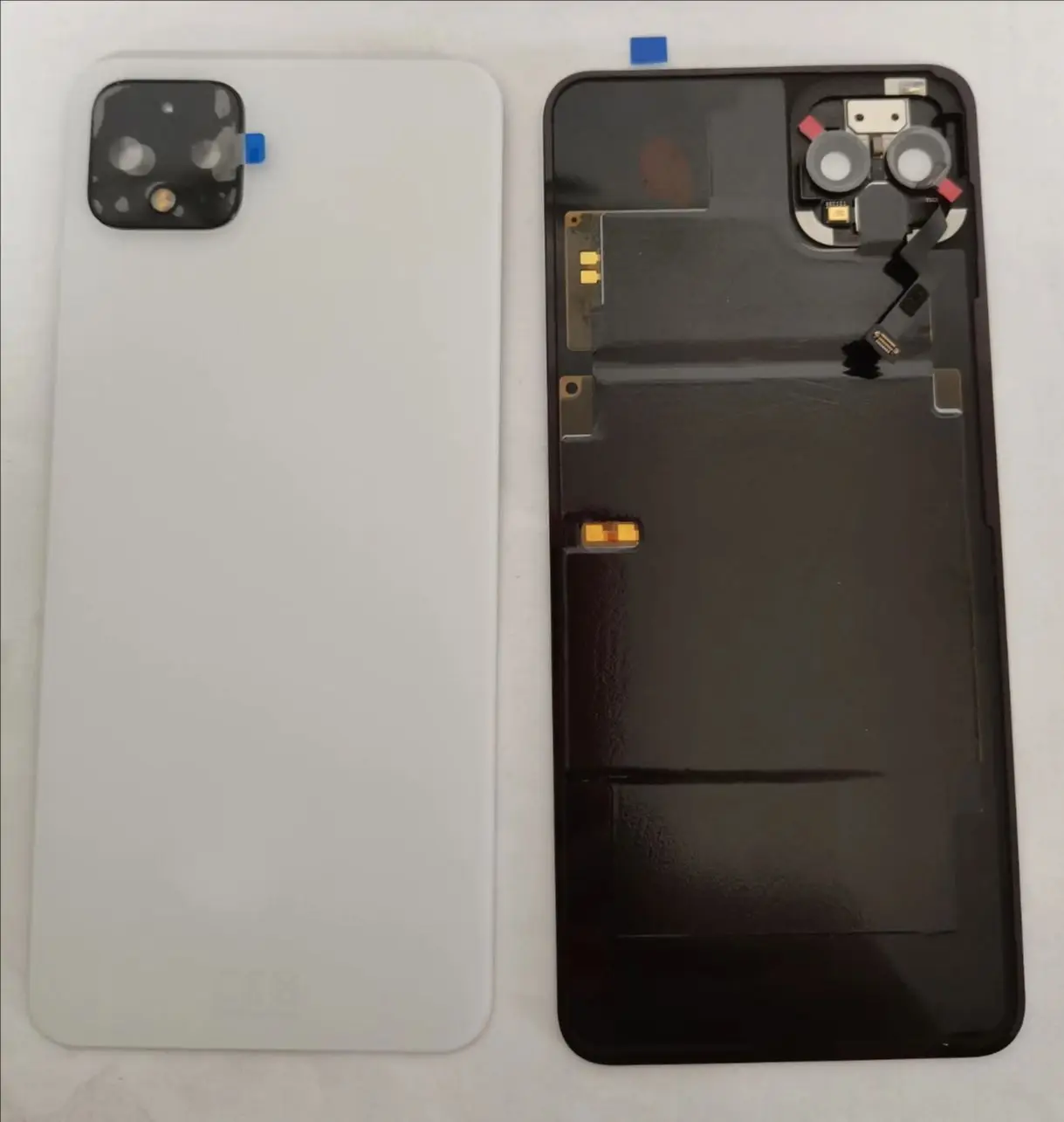 Google Pixel 4A 4 XL 4XL 뒷면 커버 하우징 용 카메라 유리 교체가있는 Google Pixel 4XL 배터리 커버 용 NFC 포함