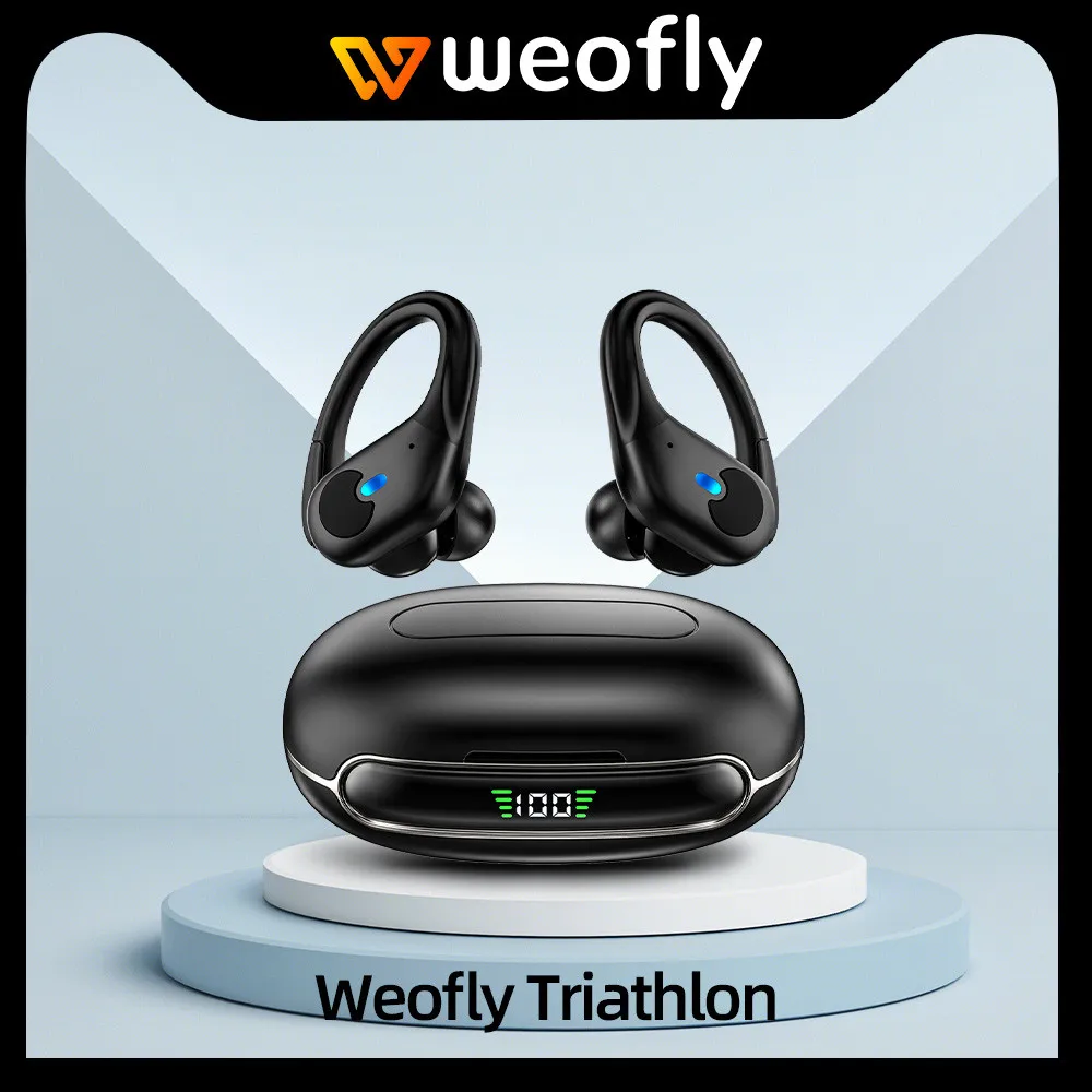 WeoflyTriathlonSportWirelessEarbudsBluetoothHeadphones37Hrs
