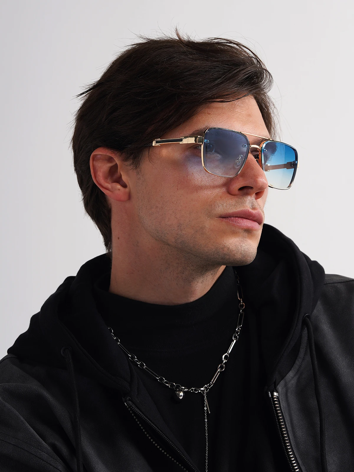 Vintage Men's Full Frame Polarized Sunglasses with UV400 Protection