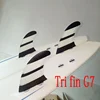 New Surfboard Fins 3PCS Set for BiLong FCS Box G7 Size Fiberglass Honeycomb with Carbon L Size  Quilhas Surf Fin Tri Fin 3
