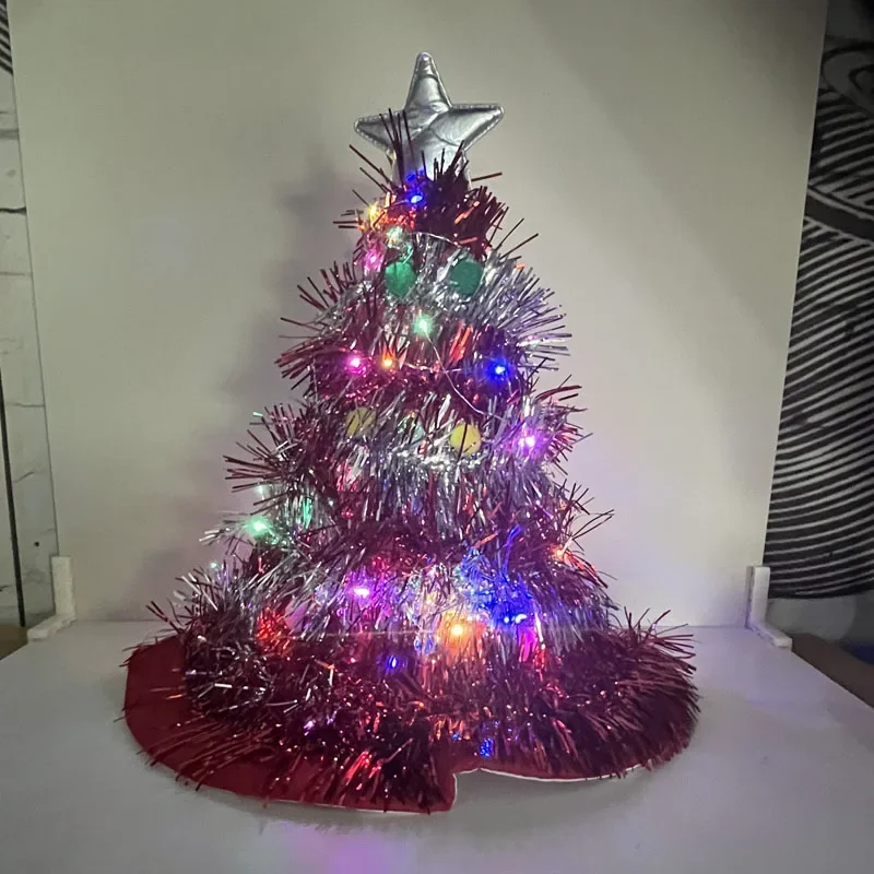 Glow Party Santa Hat for Adults and Kids' Christmas Dress-up Costume