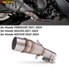 Motorcycle Exhaust Mid Link Pipe for Honda Forza 350 NSS350 2021-2024 ADV350 2022-2024 Motorcycle Muffler Pipe for 51mm Exhaust