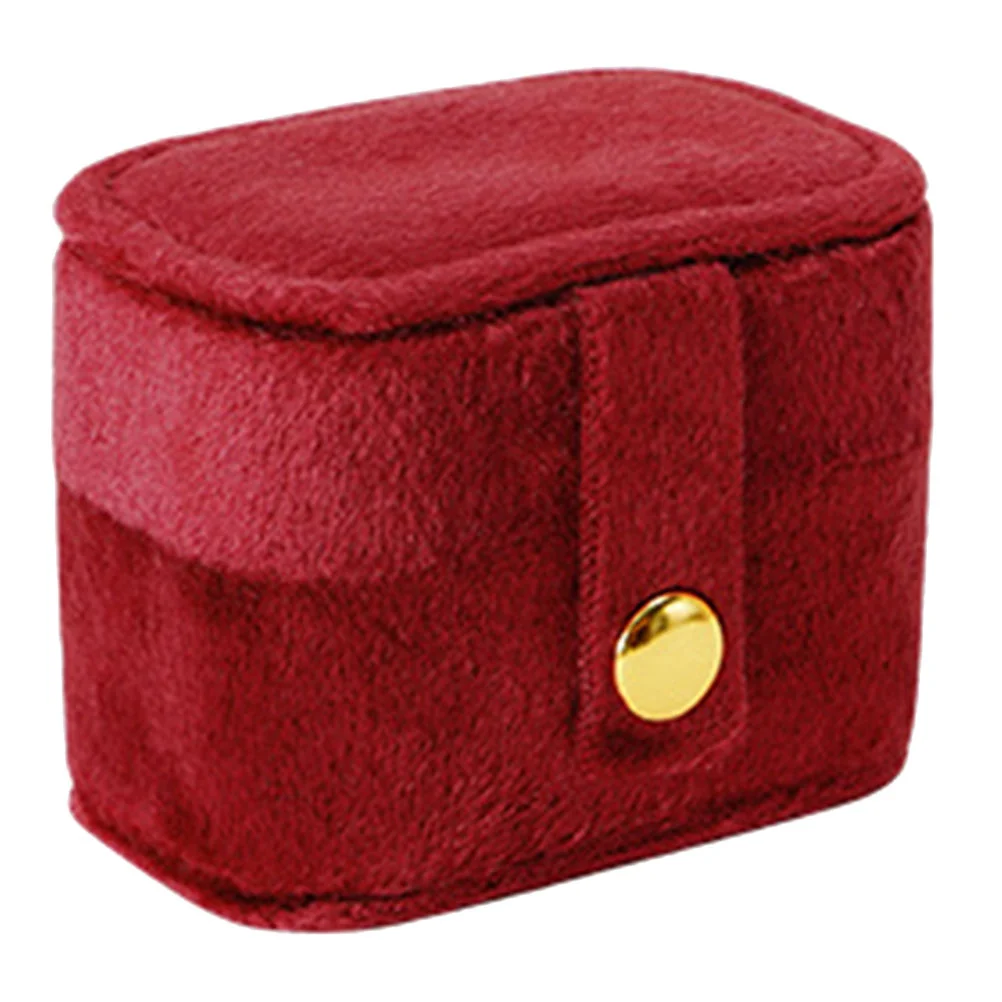 

Jewel Cases Lint Jewelry Pouch Portable Holder Storage Container With Compartment