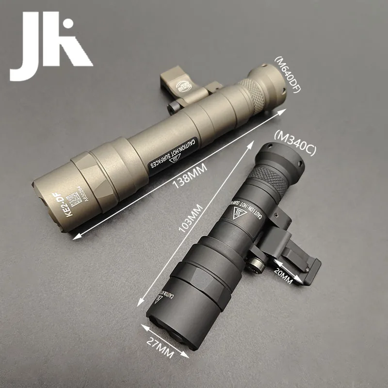 Sotac Surefir Airsoft M600 M300 M640DF M640V M340V M340C Tactical Flashlight M640 M340 Weapon Scout Light 20MM Picatinny Rail