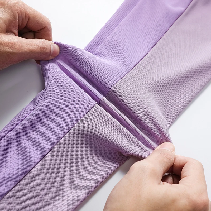 여성 놀이 고속 티셔츠 칼라는 빠른 건조 스포츠 긴팔 아이스 런 의류 통기성 등산복 Abso입니다