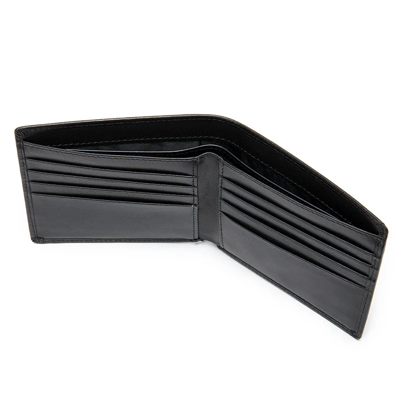 WESTAL Slim Men's Leather Wallets with Cash Compartments Short Wallet for Card Holders Purses Men Clucth  Wallet  9061 6