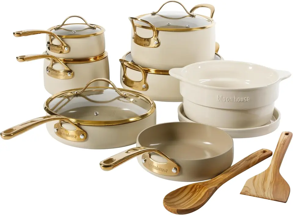 Premium 15 Piece Nonstick Aluminum Cookware Set