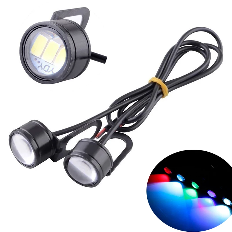 

1Pair Eagle Eye Driving Light LED Reverse Backup Driving Light Motorcycle Fog Lamp Headlight Bulb Daytime Running Light 12V 3W