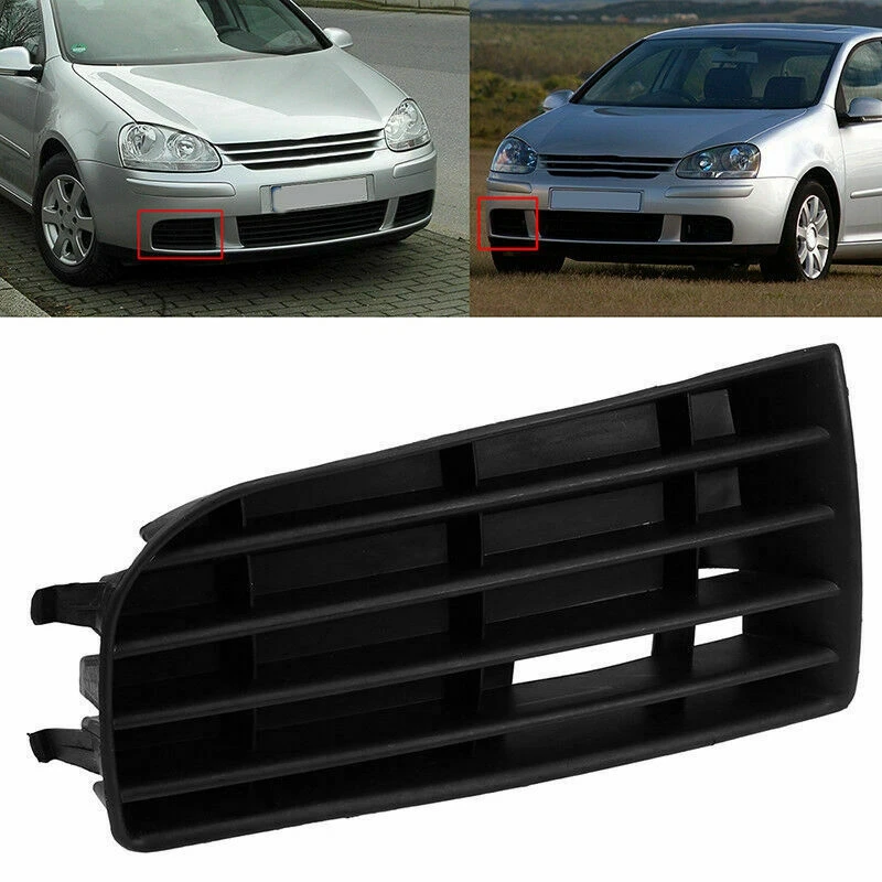 Bumper Grille Trim Strips Car Fog Lamp Cover Car Front Bumper Fog Lamp Frame Fog Lamp Grille For Golf 5 A5 MK5 2004-2009