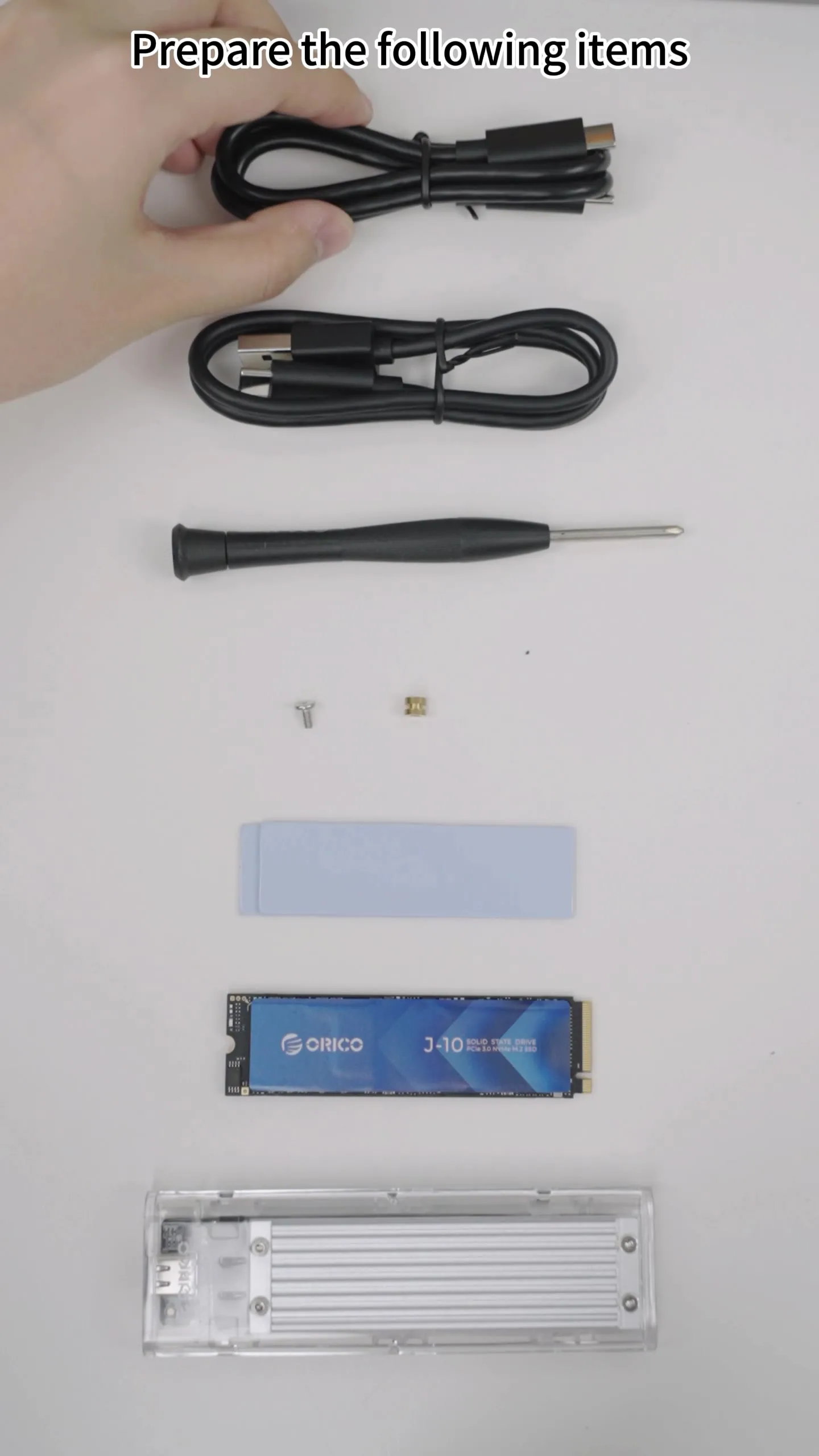 Orico-nvme ssd m2 ssdエンクロージャー,m.2からusbタイプc