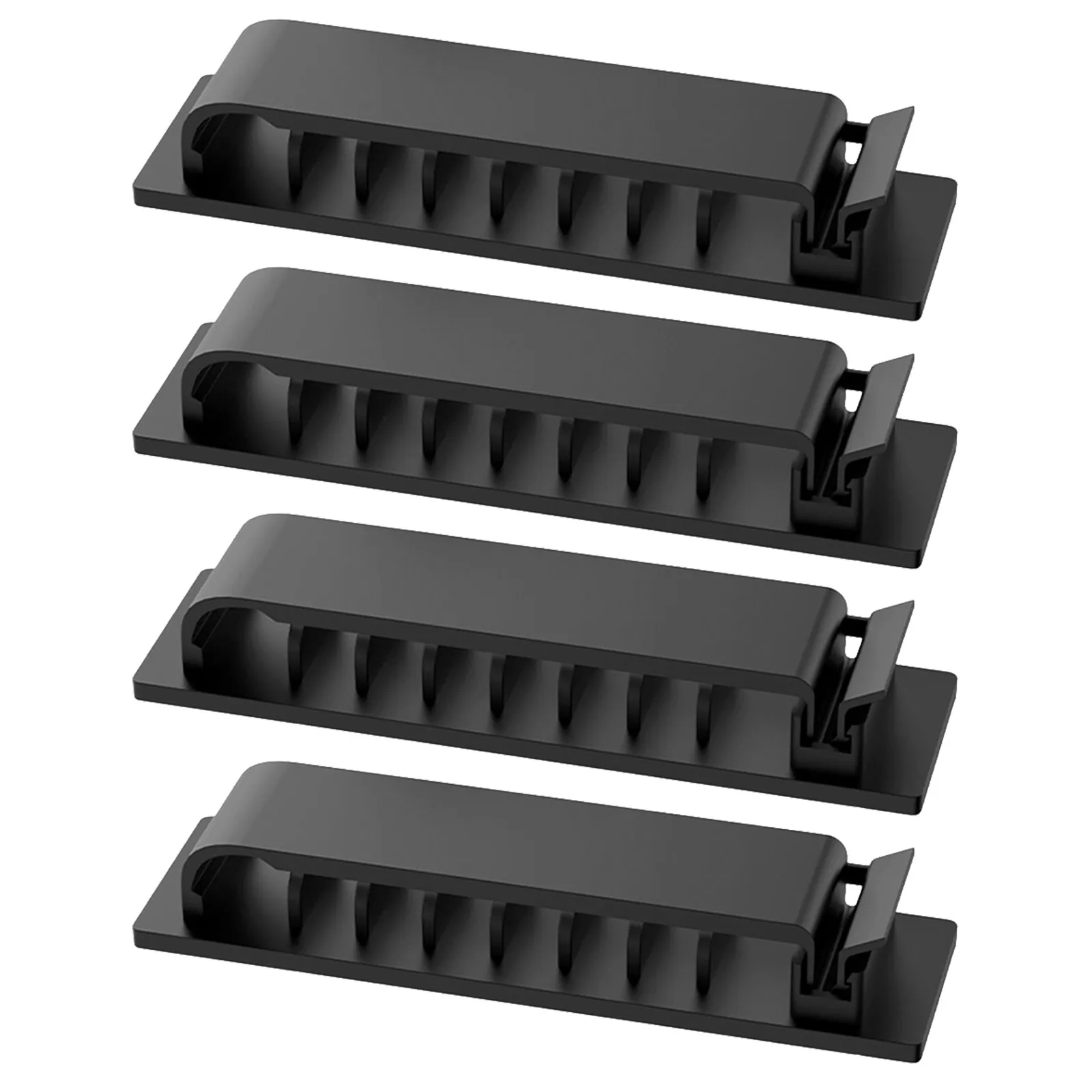 4Pcs 코드 키퍼 케이블 정리기 데스크탑 벽용 접착식 클립 USB 충전 헤드폰 코드 관리 홀더 범용 와이어