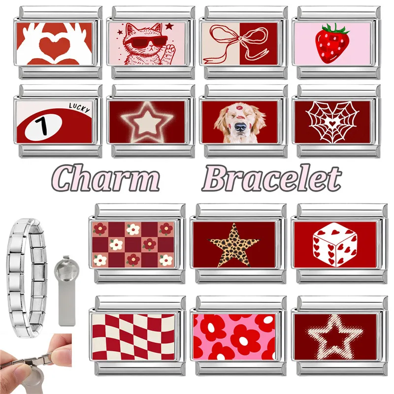 Y2K Red Series Stainless Steel Bracelet