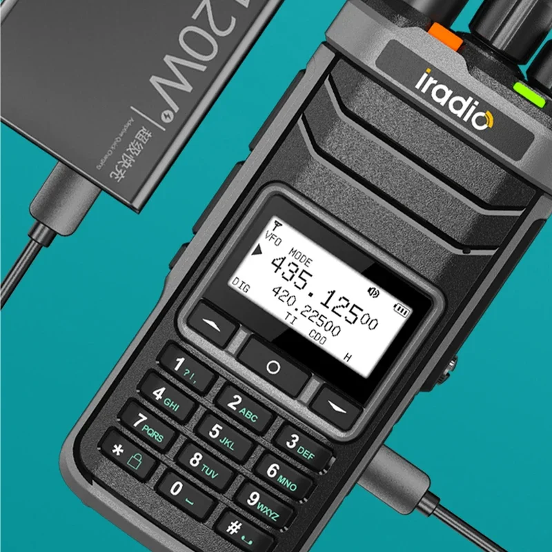 iradio UV-88 Walkie Talkie Long Range Multi Band GPS Ham Radio 1024CH AM LSB CW CB LW MW SW USB-C FM Same Model RT-860 CB Radio 6
