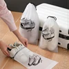 Shoes Storage Bag Clear Drawstring Dustproof Pouch Travel Shoes Organizer Transparent Shoe Packing Bag Portable Hanging Pouch 1
