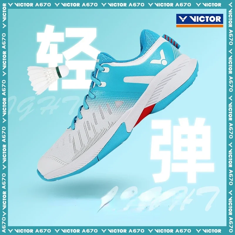 new Victor Badminton Shoes For Men women Breathable High Elastic Non-slip Sports Sneakers tennis A670