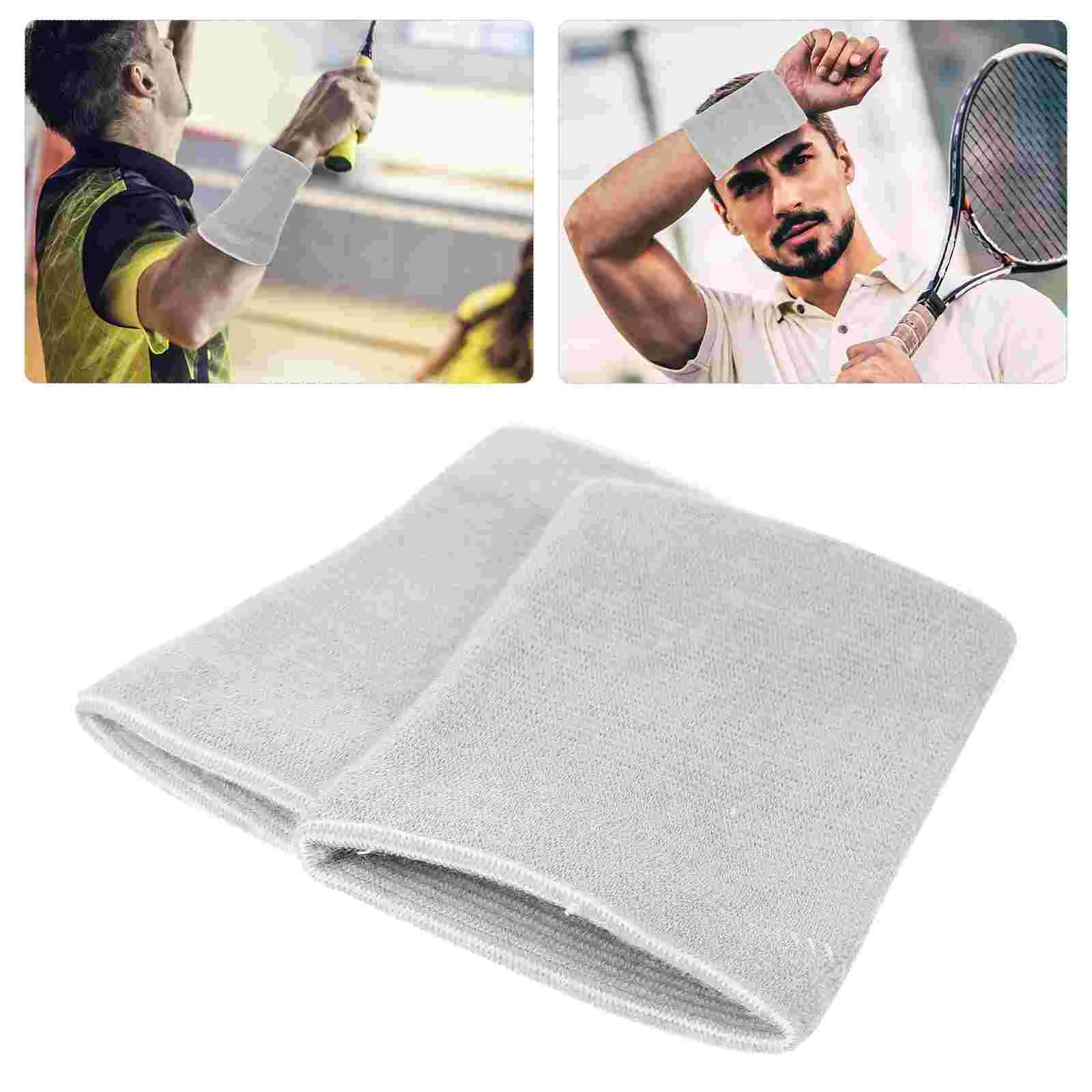 

2 Pairs Bamboo Charcoal Sports Wristband Guards Unisex Wristbands Athletic Tape Accessories Weightlifting Fibre Man Exercise