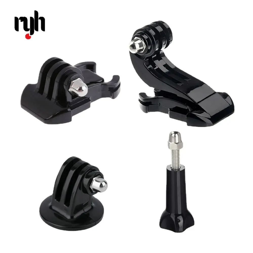 

4 In 1 Basic Action Camera Accessories Kit Quick Release Buckle Tripod Mount for GoPro Hero 10 9 6 5 Go Pro SJCAM Yi 4K Eken H9