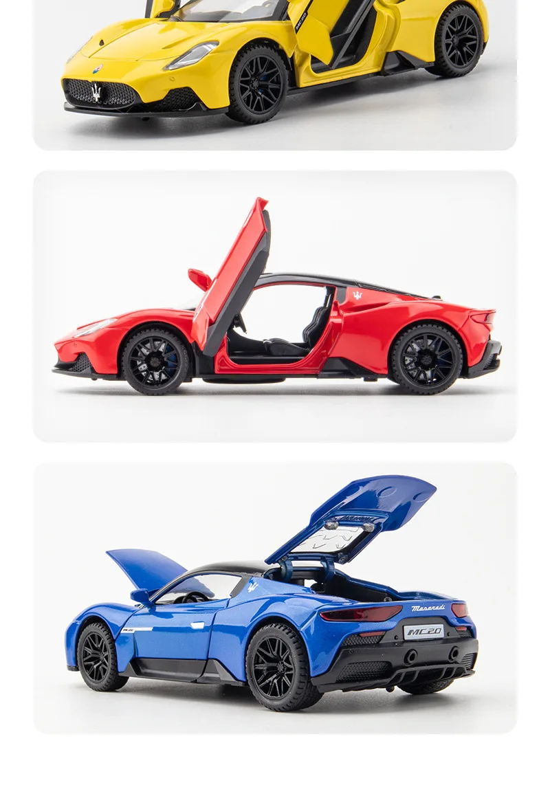 1:32 Maserati MC20 Cabrio Alloy Sports Car Model Diecast Toy