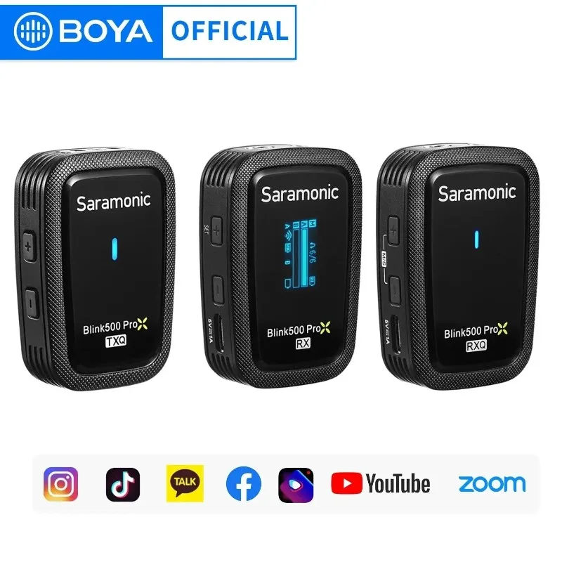 

Saramonic Blink500 ProX Q2 двухканальная 2,4G Беспроводная микрофонная система Lavalier