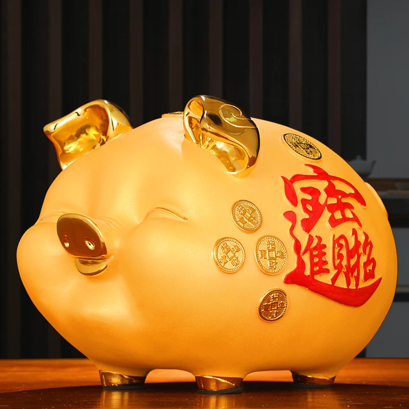 

Large Bedroom Piggy Bank Design Offices Ready Money Resins Advanced Piggy Bank Creative Modern Tirelire Enfant Home Decorn