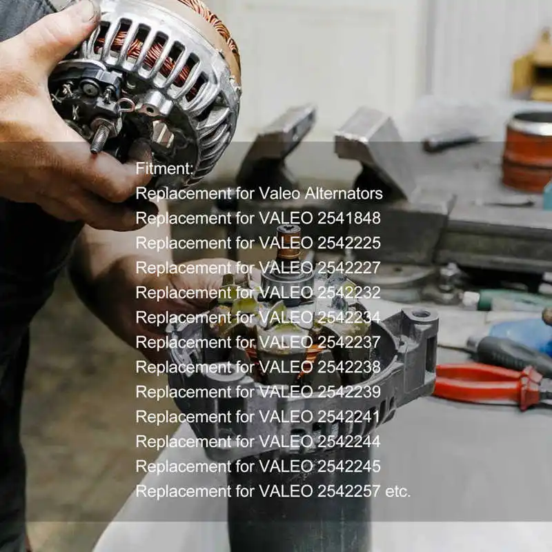 Car Generator Alternator Slip Brushes Set Generator Repair Kit 230090 Replacement for Valeo Alternator Repair Kit