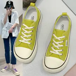 Women's Classic Black Canvas Shoes Spring Flat Shoes Student Sneakers Girls Skateboard Vulcanized Tennis Womans 2023 Zapatillas