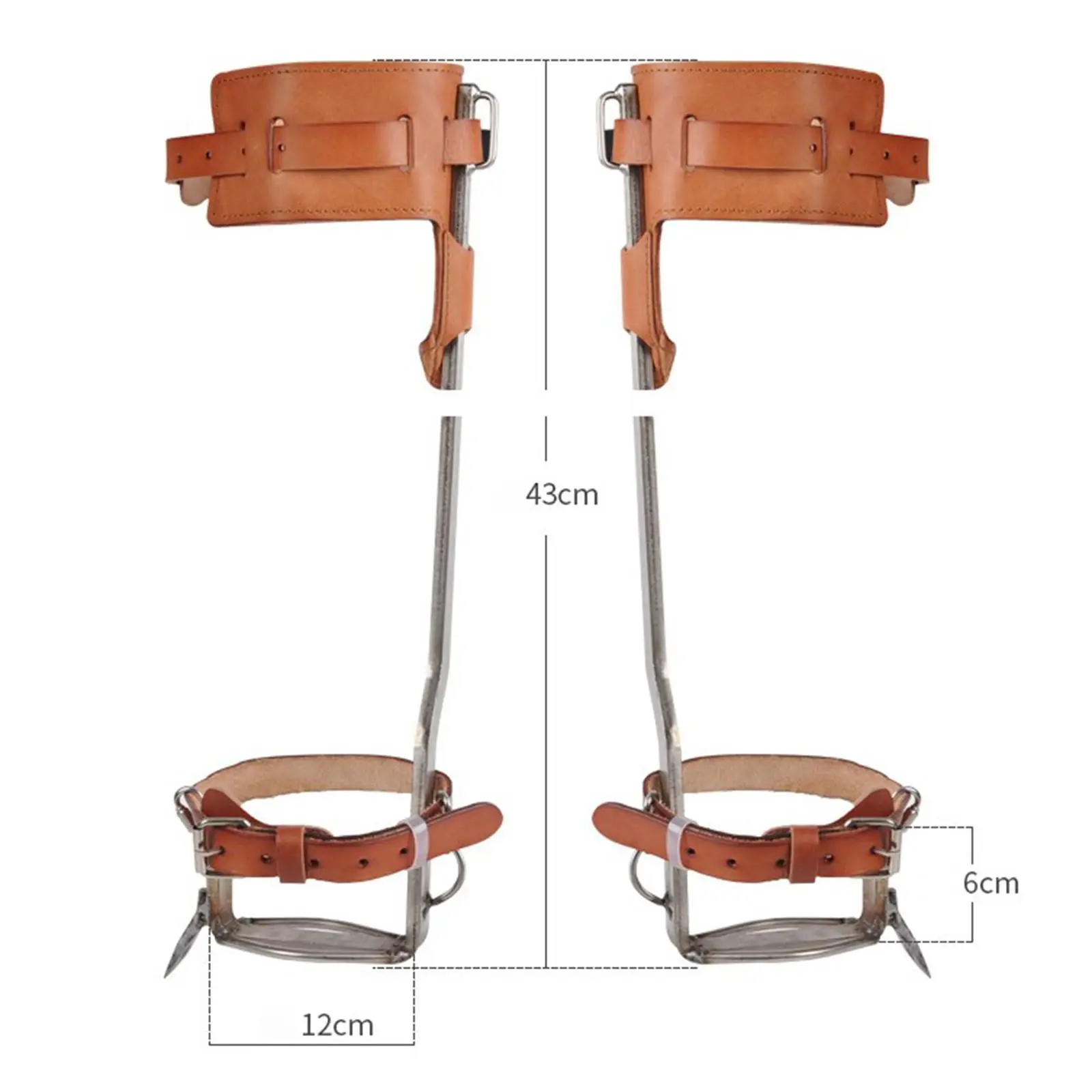 Tree Climbing Spike Set Steps Tool with Belt for Rock Climbing