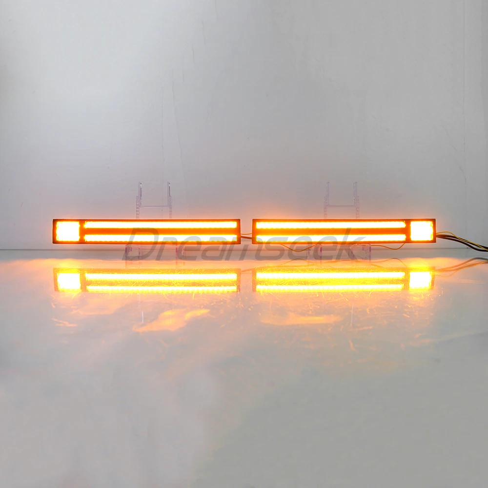 LED DRL Daytime Running Light for Toyota Land Cruiser Prado J250 LC250 2024+ Fog Lamp w/ Sequential Dynamic Turn Signal Daylight