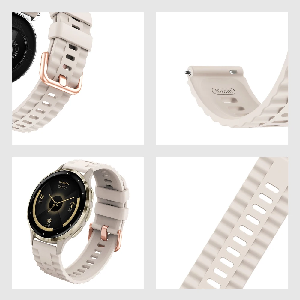 Rose Gold Buckle Design 18mm Watch Strap