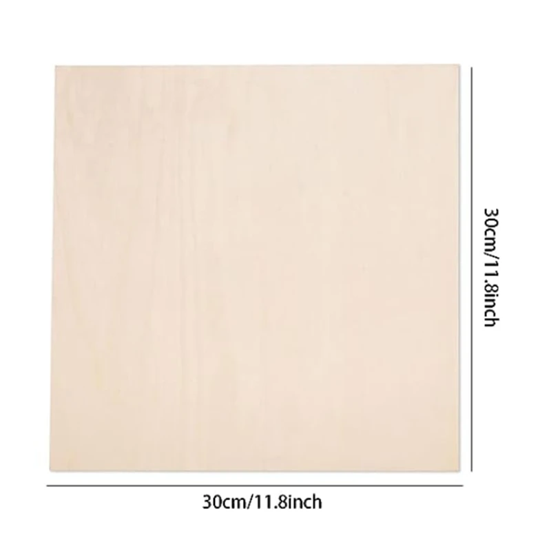 5 Pcs Basswood Craft Board Crafts Multi-Layer Board Cutting DIY Painting Stained And Carved Wood Durable Easy To Use