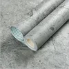 PVC Retro Cement Grey Waterproof Self-adhesive Wallpaper Hotel Cafe Library Living Room Bedroom Wall Renovation Vinyl Stickers 2