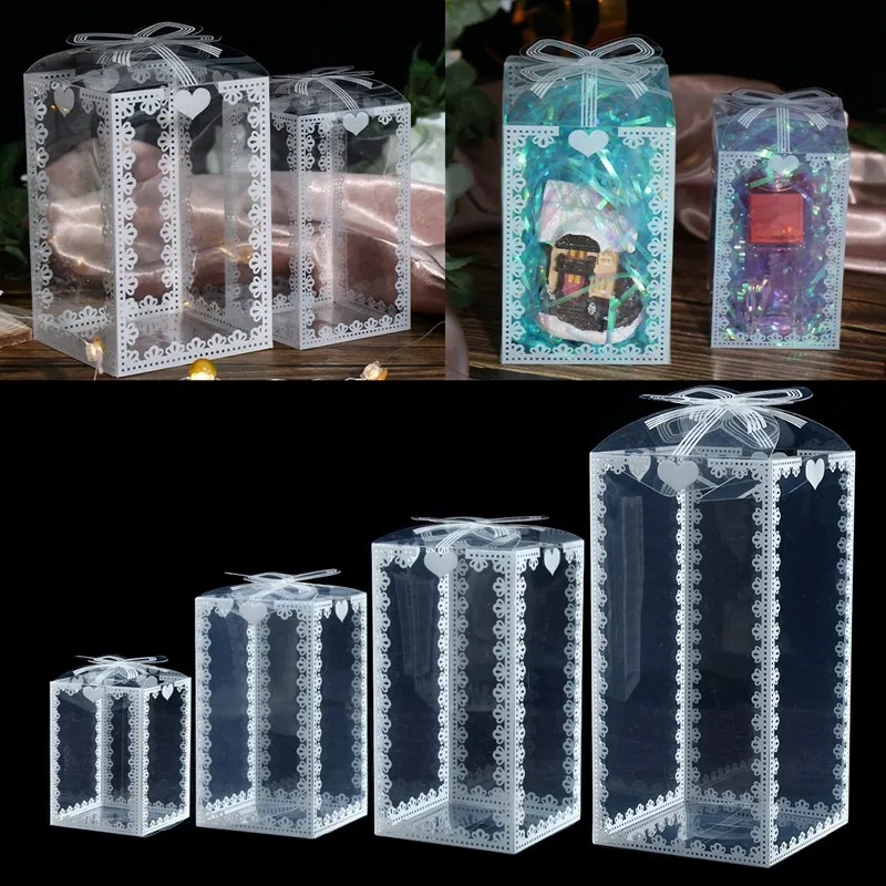 10pcs Transparent PVC Packing Boxes for Birthday, Wedding, Valentine, and Party Favors,... - SKU TPPB1212 - UGI Packaging