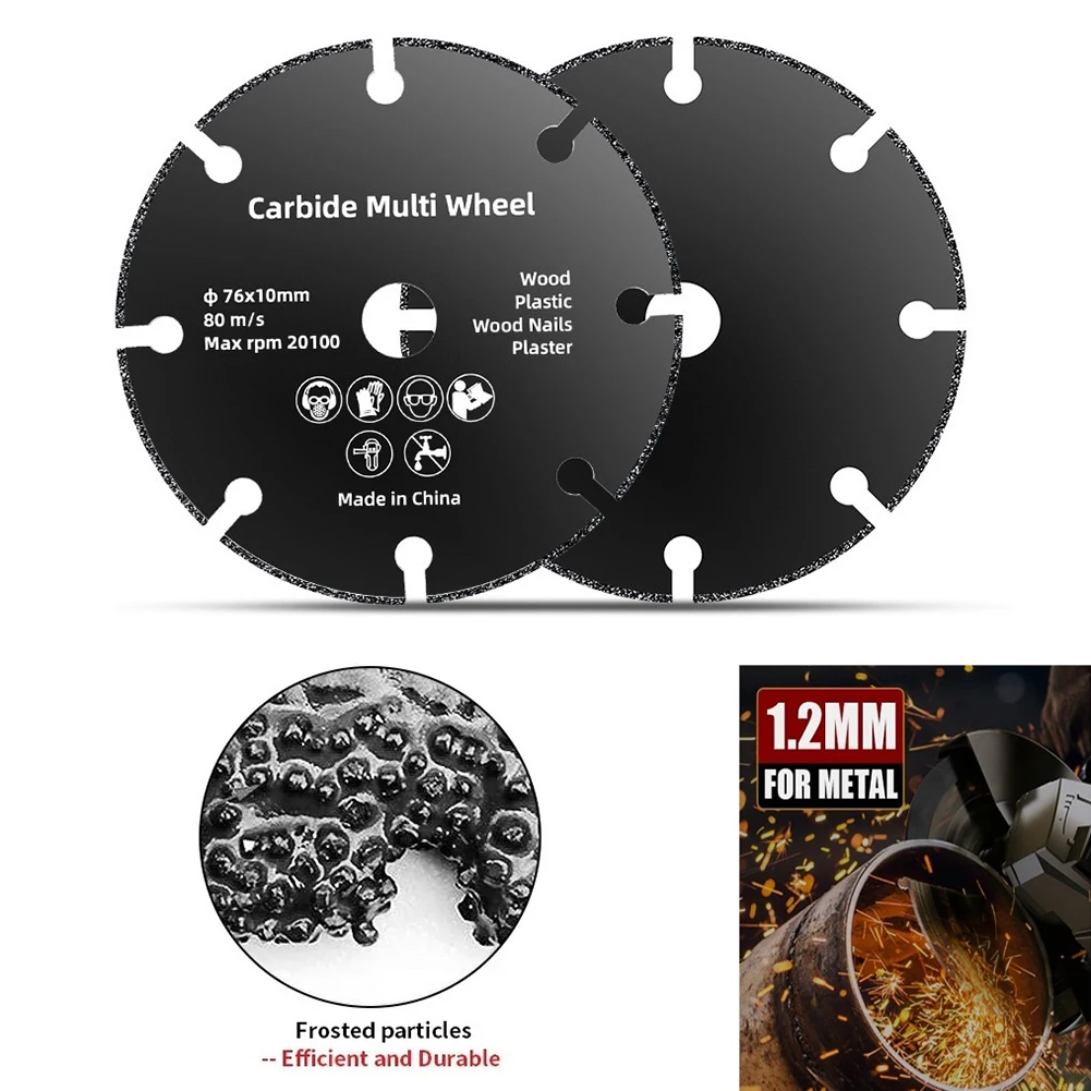 

1Pcs 76mm 3" Circular Resin Grinding Wheel Saw Blade Cutting Disc Steel Cutting And Angle Grinder Parts Power Tool Accessories