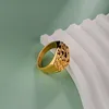 1PC Stainless Steel Mens Nugget Ring Hip Hop Fashion Jewelry Gifts 6
