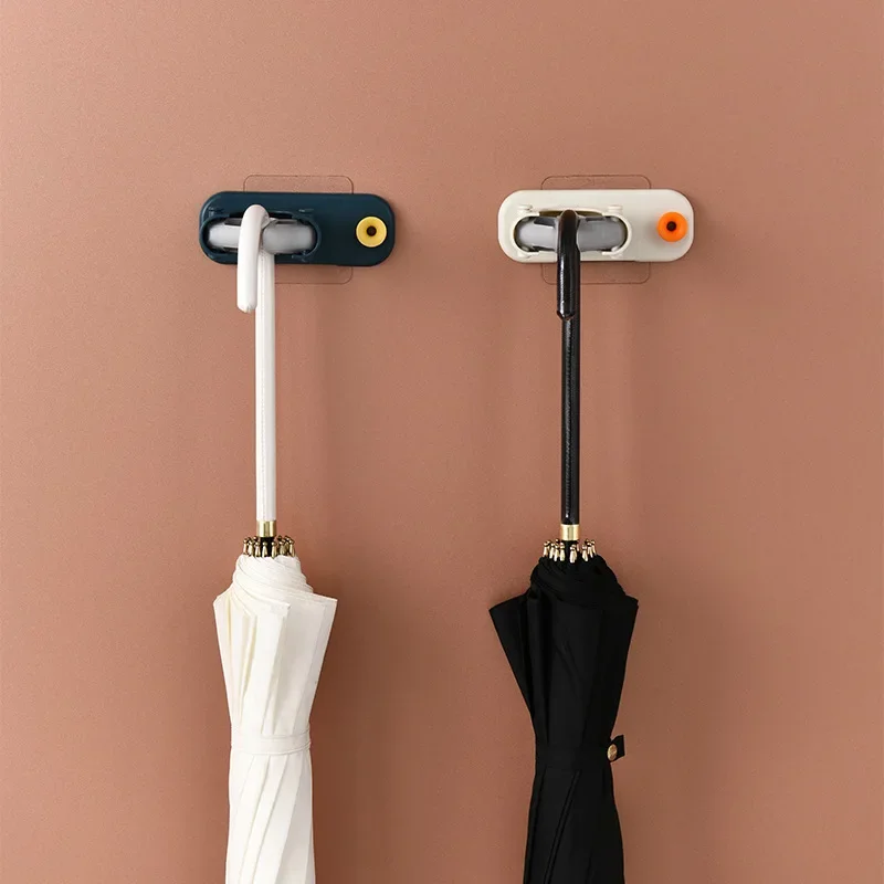 Mop Clip Broom Hanger Nail-free Cleaning Tools Holder Multifunctional Kitchen Bathroom Wall Hanging Rack