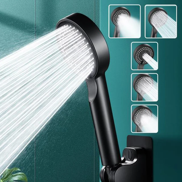 High Pressure Hand Held Shower Head  High Pressure Handheld Shower Head -  5 Modes - Aliexpress