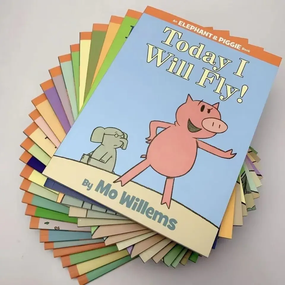 [新品。海外購入]25冊セットElephant and Piggie 25 Books/Set Kawaii An Elephant and Piggies Book Interesting