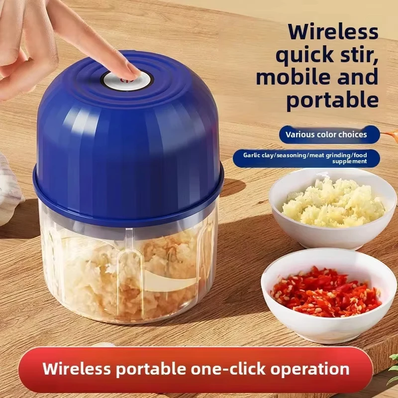 USB Garlic Grinder Wireless 260ml Blender Portable Kitchen Machine for Vegetable Chili Chopper And Meat Grinding 2