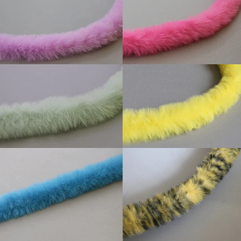 Description Picture 3 of itemNew Plush Rabbit Wool Iron Wire Twist Stick Thread Ribbon Bar Strip Stick String Felt Fabric DIY Crafts Toys Sewing Accessories