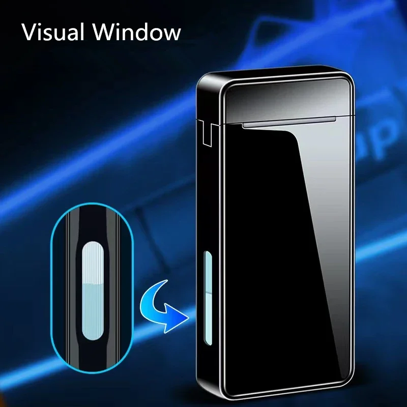 Butane gas lighter,cigarette lighter USB Torch Lighter Metal Windproof Electric Gas Butane Lighter Rechargeable Cigar Accessories Men's Gift Smonker