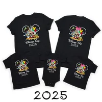Disney Trip 2025 Family Matching Shirts Funny Mickey Minnie Tshirts Look Dad Mom Kids Tees Top First Disneyland Vacation Outfits 1