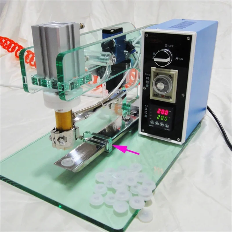 Semi Automatic 110V 220V Coffee Valve Applicator Machine For One Way Degassing Valve 3